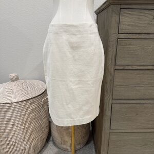 Banana Republic Women’s Textured Cream Color Pencil Skirt Size 4